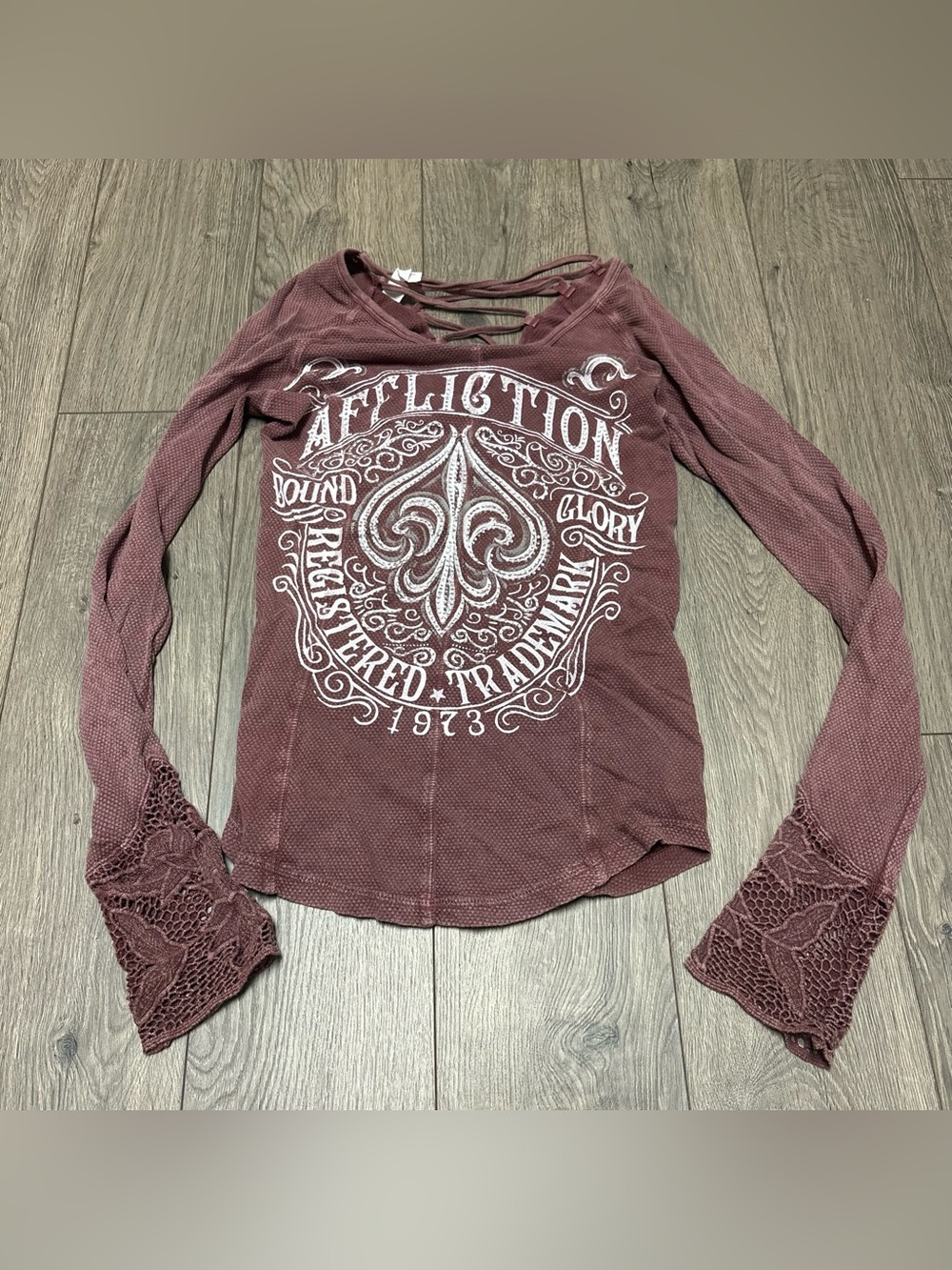 Affliction long sleeve top